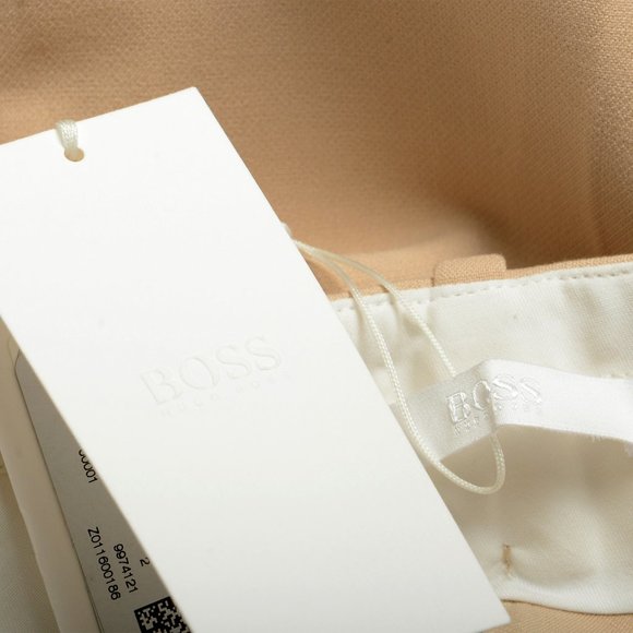 Hugo Boss Women's "Tabamba" Blush Pink Cropped Leg Pants - Picture 5 of 5